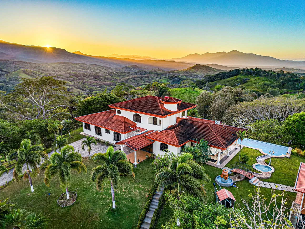 Aerial view of Bella Vista Private Resort in Costa Rica